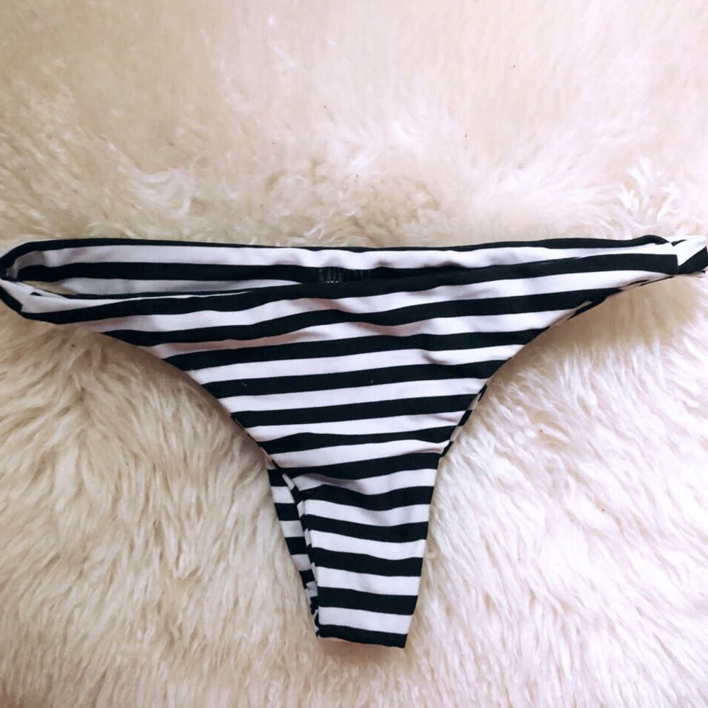 Mikoh striped bikini bottoms